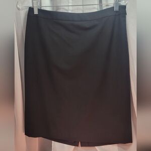 LOFT Elegant Black Midi Skirt